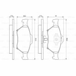 Σετ τακάκια BOSCH 0 986 494 101